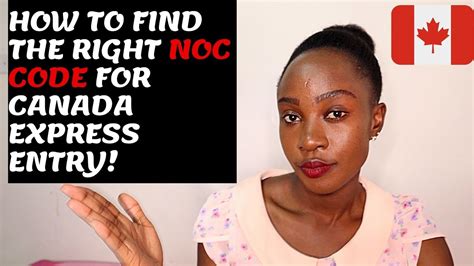 How To Find The Right Noc Code For Canada Express Entry Angie Owoko