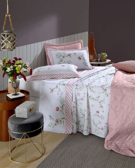 Jogo De Cama Queen Hedrons Versatile Fiori MadeiraMadeira