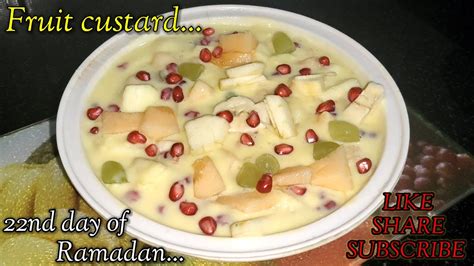 Fruit Custard Nd Day Of Ramadan Raunaq E Zaiqa Youtube