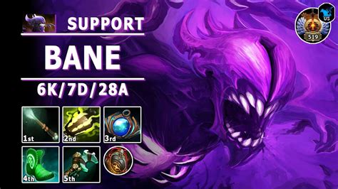 Bane Hard Support C Pos Bane Play Dota Immortal Gameplay