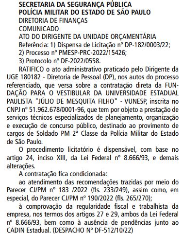 Concurso Pm Sp Soldado Comiss O Organizadora Para Pr Ximo Edital