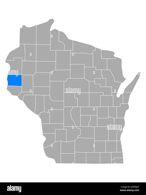 Map of St Croix in Wisconsin Stock Photo - Alamy