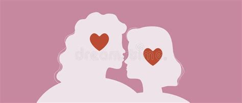 Lgbtq Couple Hugging Silhouette Vector Stock Illustration With Adult