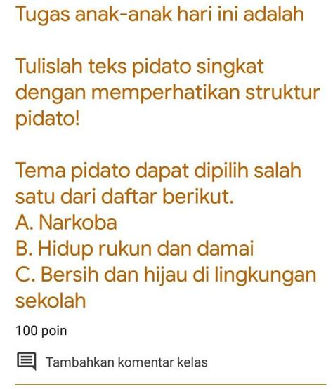 Contoh Pidato Singkat Hidup Rukun Dan Damai Lakaran