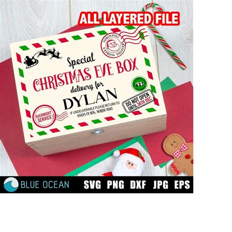 Christmas Eve Box Svg Christmas Eve Crate Svg Christmas Bo Inspire