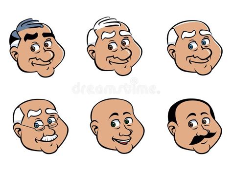 Old man faces stock vector. Illustration of aging, glasses - 12965874