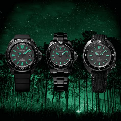 Seiko Prospex Black Series Night Vision King Samurai Automatic