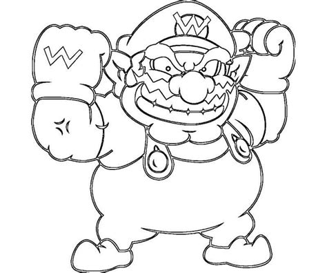 Wario Jugar Baloncesto Para Colorear Imprimir E Dibujar Dibujos Porn