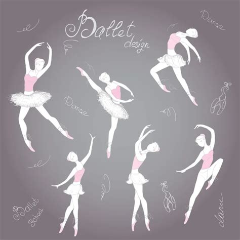 Vector Set Of Ballet Dancers Silhouettes — Stock Vector © Naum100 63617369