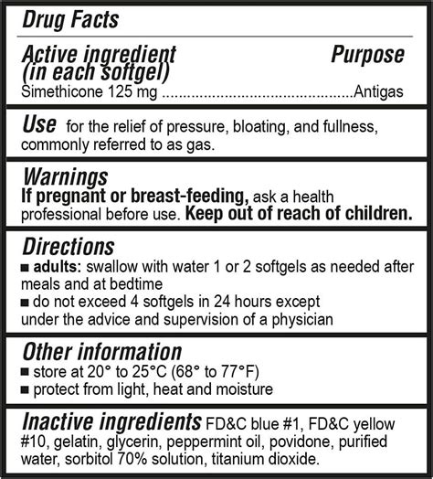 P Puregen Labs Extra Strength Gas Relief Softgels With Simethicone