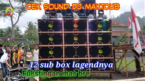 Cek Sound Brewog Audio 12 Sub Box Planar Legendaris Dan Line Array