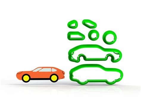 Cortador Brinquedo Carrinho Mod 2 Modular HOT WEELS CARROS HB Formas E Cortadores