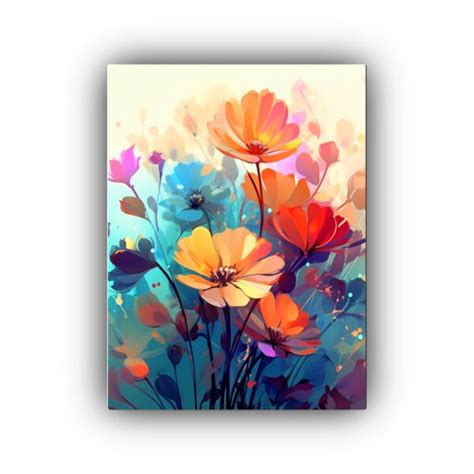 Cuadro Decorativo Flores Hermosas Iluminación Fondo DecoCuadros