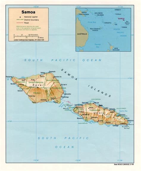 Samoa Islands Map - Samoa • mappery