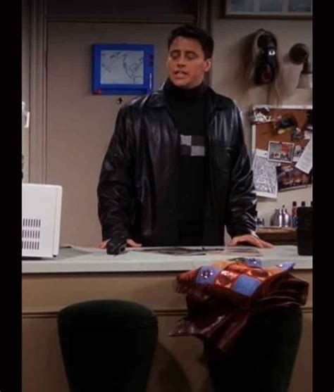 Friends season 7 Matt LeBlanc Leather Jacket | Joey Tribbiani Black Jacket