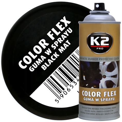 K Color Flex Guma W Sprayu Czarna Matowa Pow Oka Za Z Z Buk