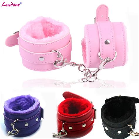 Buy Bondage Toys Exotic Jewelry New Pu Fur Handkerchief Ankle Cuffs Sexy Fun