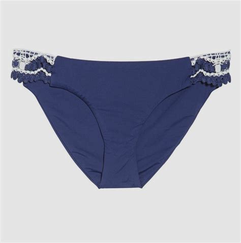 Becca Navy Delilah American Bikini Swim Bottom Us Small For Sale Online