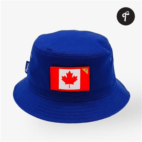 Canada Bucket Hat & Canada Flag Patch in 8 Colour Choices