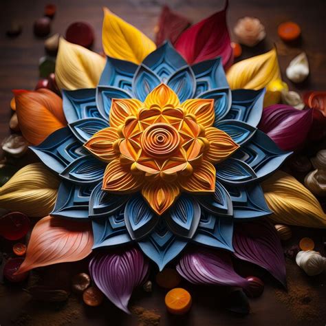 Premium Photo | Sacred Geometry Rangoli Patterns Rangoli Photos