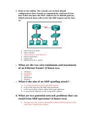 Examen Capitulo 5 Docx 1 Refer To The Exhibit The Switches Are In