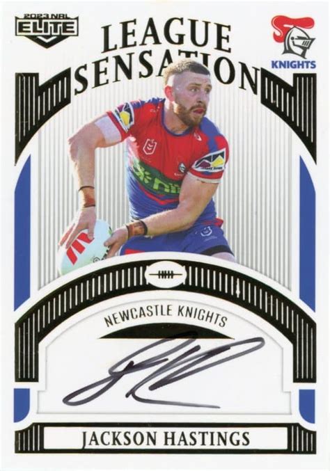 2023 NRL Elite White League Sensations Signature LSW09 Jackson