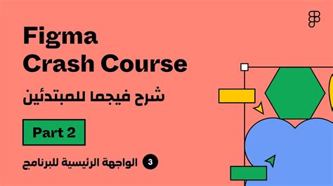 شرح فيجما الجزء الثاني واجهة فيجما الرئيسية Figma Crash Course