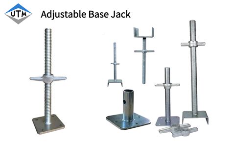 Scaffolding Formwork U Head Jack Base Screw Base Jack With Nut From