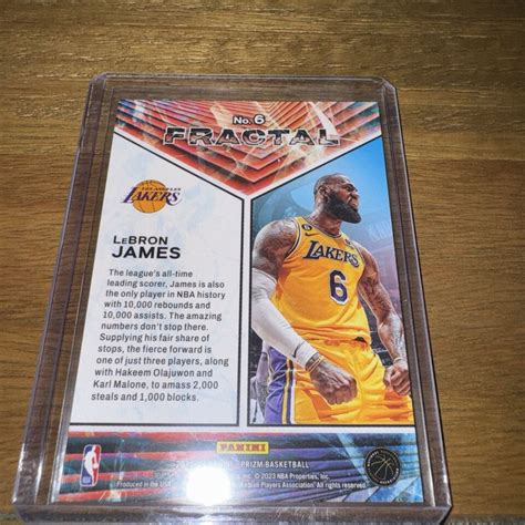 Panini Prizm Lebron James Fractal Ebay