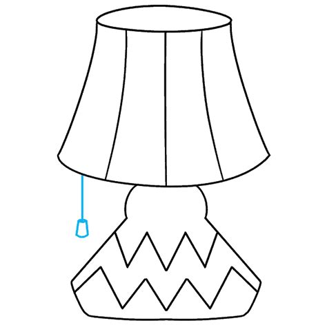 How to Draw a Lamp - Really Easy Drawing Tutorial