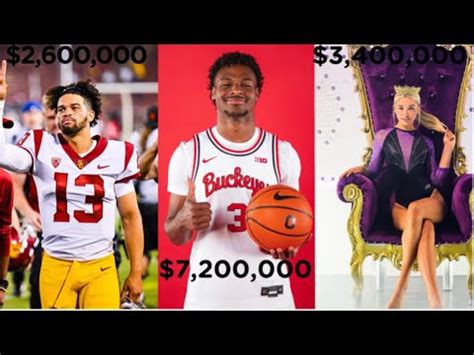 Top 10 NIL Valuations Across College And High School Athletes YouTube