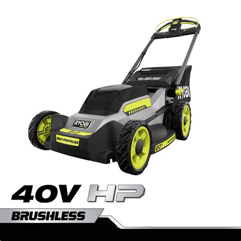 V Hp Brushless Self Propelled Lawn Mower Ryobi Tools