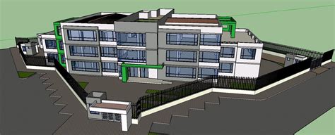 Administrative Building 3D SKP Model For SketchUp Designs CAD