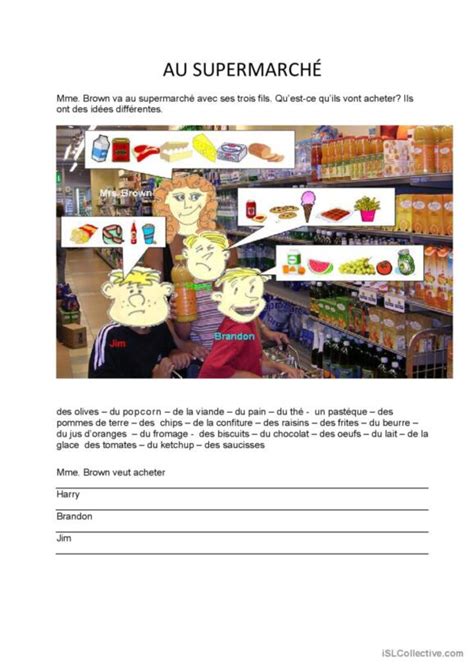 Nourriture Fran Ais Fle Fiches Pedagogiques Pdf Doc