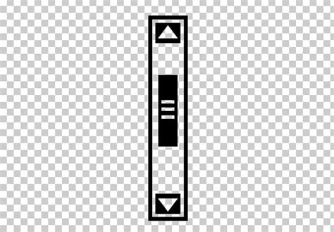 Scrollbar Computer Icons Scrolling Png Clipart Angle Area Black And