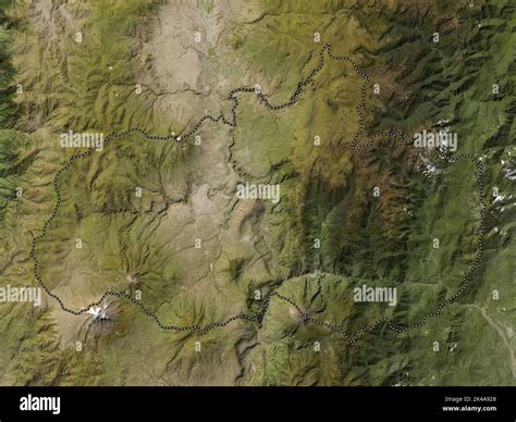 Tungurahua Province Of Ecuador Low Resolution Satellite Map Stock