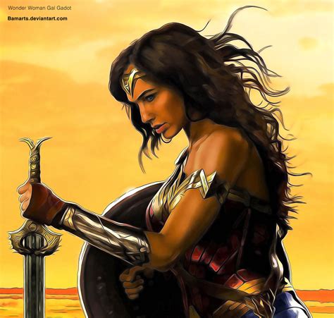 Wonder Woman Gal Gadot By Bamarts On Deviantart