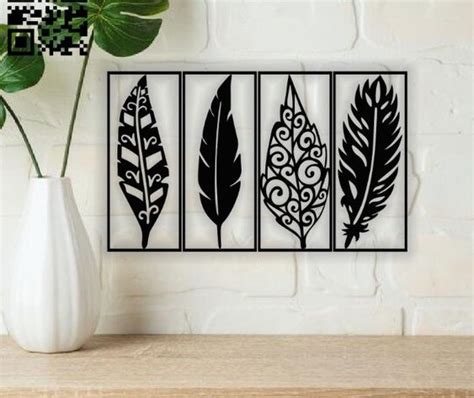 cnc plasma four leaf wall art svg/dxf design – Makerbhawan