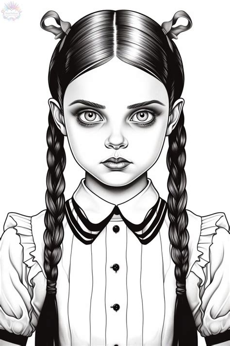 Wednesday Addams Coloring Pages 60 Free Drawings To Print