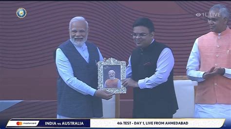 WATCH Prime Minister Narendra Modi Felicitated By BCCI Secretary Jay