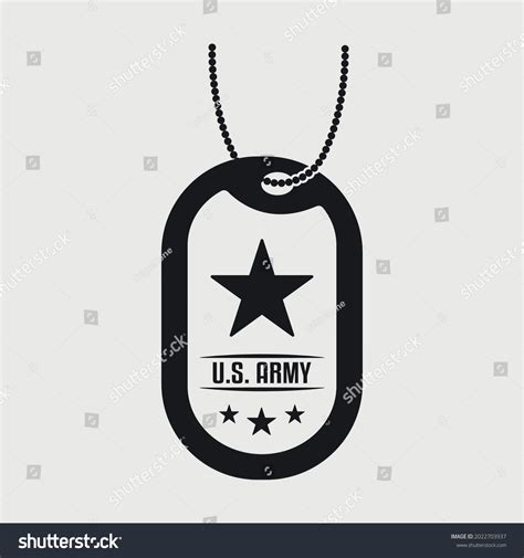 Military Dog Tags Printable Vector Design Stock Vector (Royalty Free) 2022703937 | Shutterstock