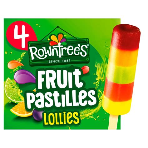 Rowntree S Fruit Pastilles Lollies 4 X 65ml BB Foodservice