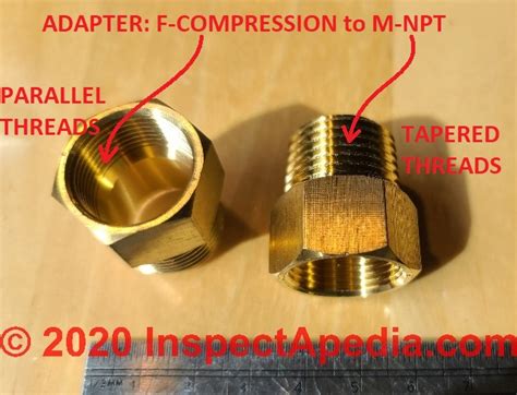 Types Of Pipe Threads NPT IPT Compression Thread 57 OFF