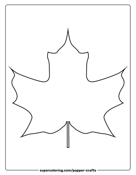 Sugar Maple Leaf Template | Free Printable Papercraft Templates