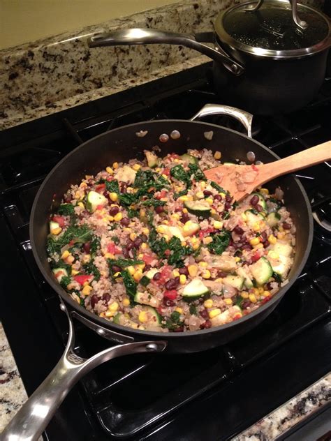 Delicious And Healthy Kale Quinoa Stir Fry