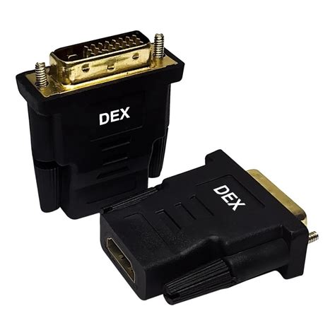 10 Adaptador Conversor Dvi d 24 1 Macho x hdmi Fêmea Escorrega o Preço