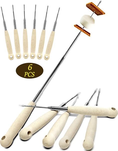 Amazon Atigrado 6 Pcs 32 Inch Marshmallow Roasting Sticks