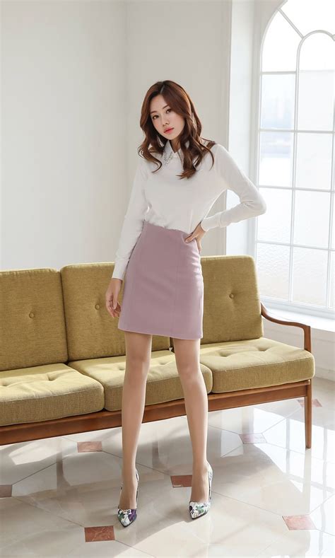 4Colors High Wasited Mini H Line Skirt ファッション 韓流ファッション スタイル