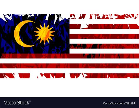 Flag Of Malaysia Royalty Free Vector Image Vectorstock