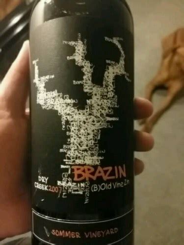 Brazin B Old Vine Zinfandel Sommer Vineyard Vivino US